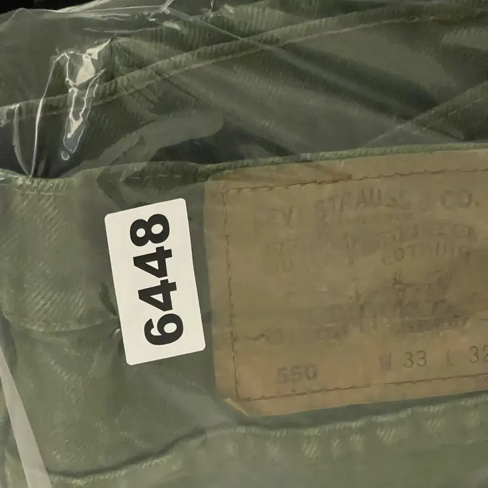 Vintage Levis 550 Jeans Mens 31x31 Green Tapered Faded‎ Cotton USA Made 90s